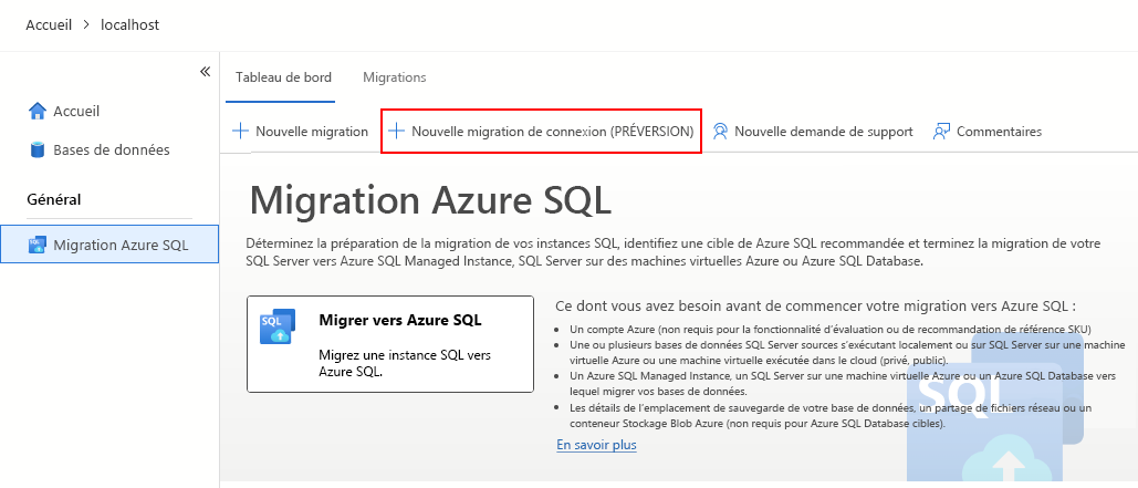 Capture d’écran montrant la nouvelle option de migration des comptes de connexion dans Azure Data Studio. 