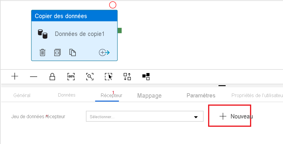 Defining a data sink in the Copy Activity