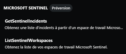 Capture d’écran montrant les fonctionnalités de Microsoft Sentinel.