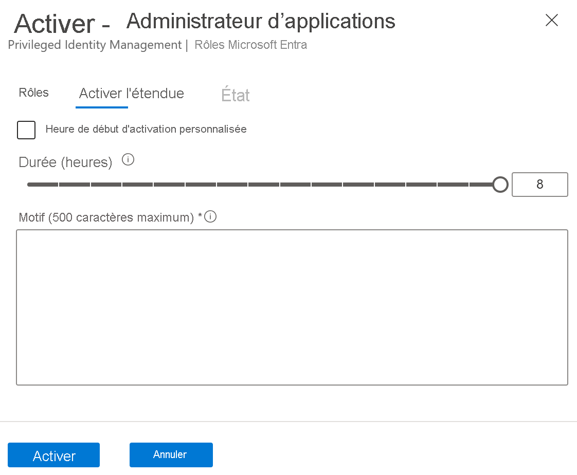 Screenshot of a popup to activate the compliance administrator.