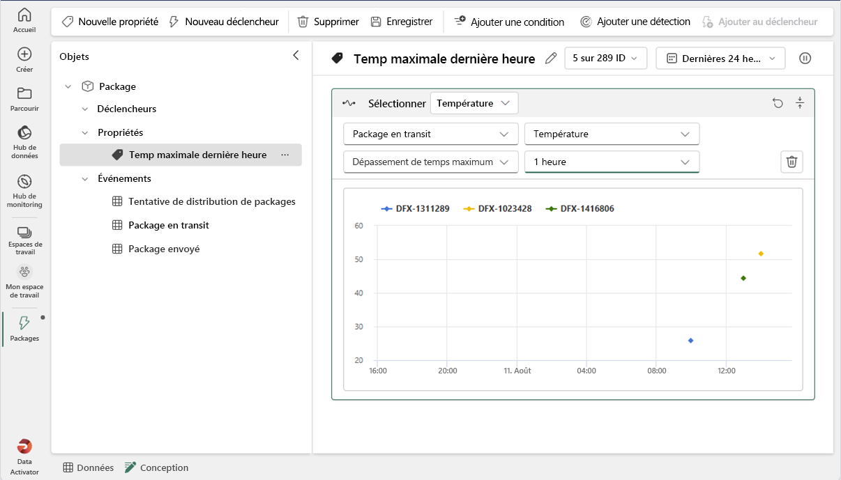 Screenshot of creating an new trigger property in Data Activator.