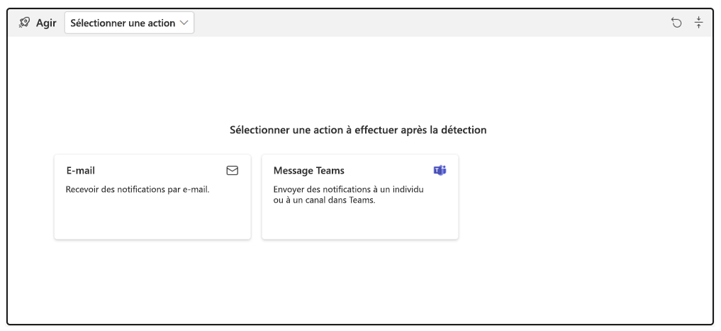 Screenshot of selecting your trigger action in Data Activator.