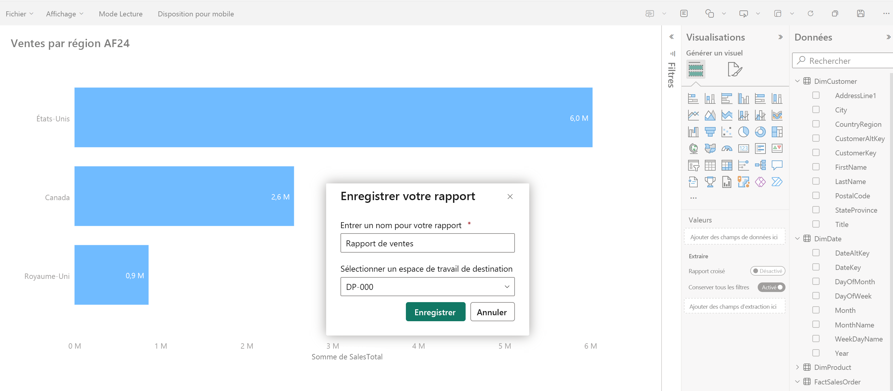 Screenshot of a Power BI report.