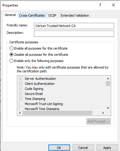 Sélectionnez Propriétés dans Gestionnaire de configuration SQL Server.