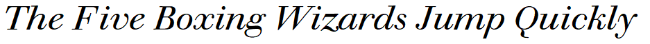 Walbaum Heading Italic sample