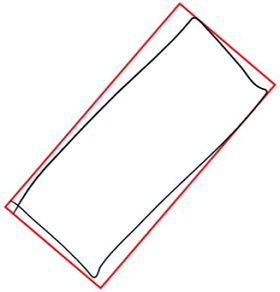 Rectangle englobant pivoté