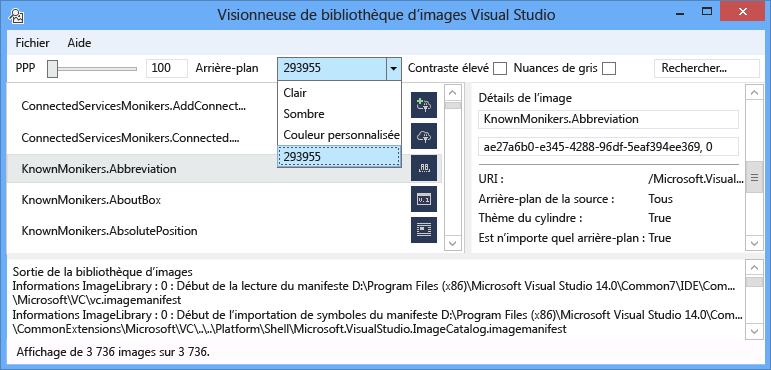 Image Library Viewer Custom Color