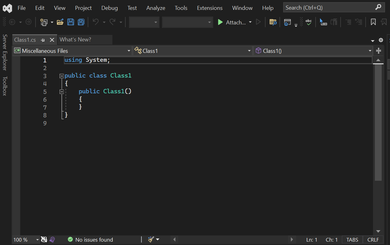 Screenshot of a C# code file in Visual Studio 2022.