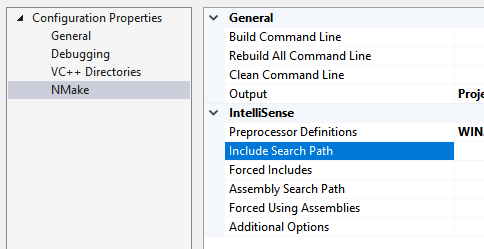 Makefile project include paths