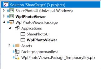 Projet d’empaquetage Windows avec référence UWP