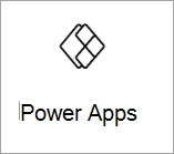 Capture d’écran de l’icône carte Power App dans la boîte à outils.