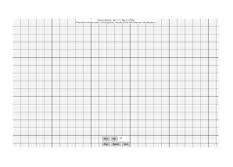 capture d’écran du test de mouvements personnalisés pour un périphérique à stylet Windows.