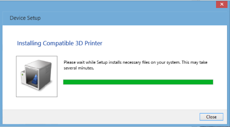 installation d'une imprimante 3d compatible .