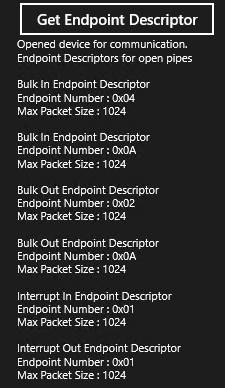 descripteurs de point de terminaison usb.