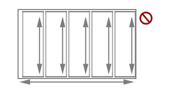 image illustrant un remplissage insuffisant pour une zone panoramique incorporée.