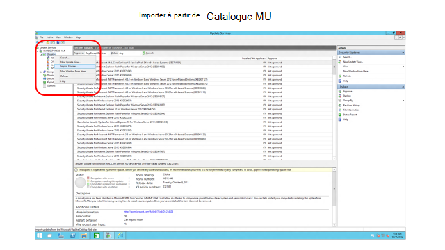 capture d’écran5 de la gestion des mises à jour des périphériques