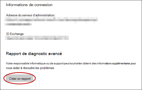 Accédez à la page professionnelle ou scolaire, puis Créez un rapport.