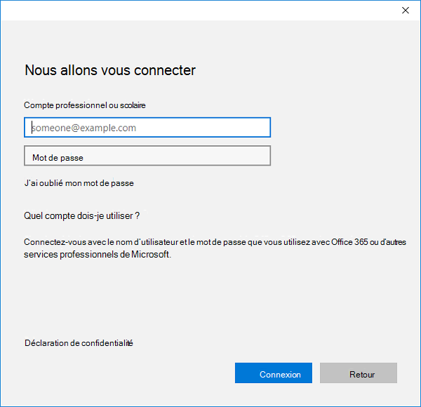 Connectez-vous à Microsoft Entra à l’aide de l’application Paramètres.