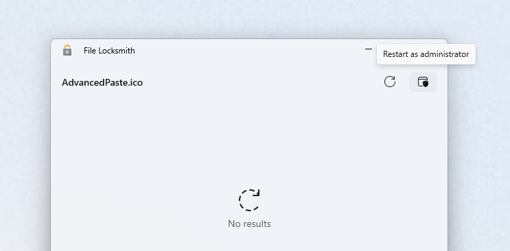 Redémarrer File Locksmith en tant qu’administrateur