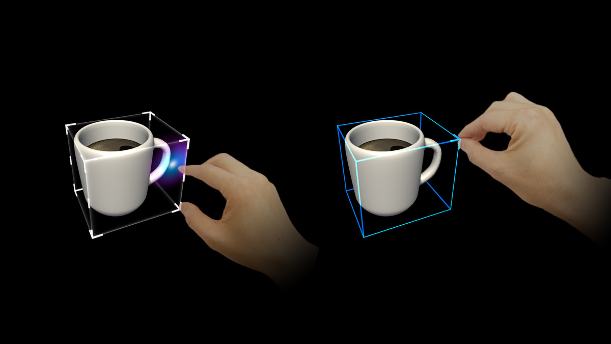 La délimitation est l’interface standard pour la manipulation d’objets dans Mixed Reality.