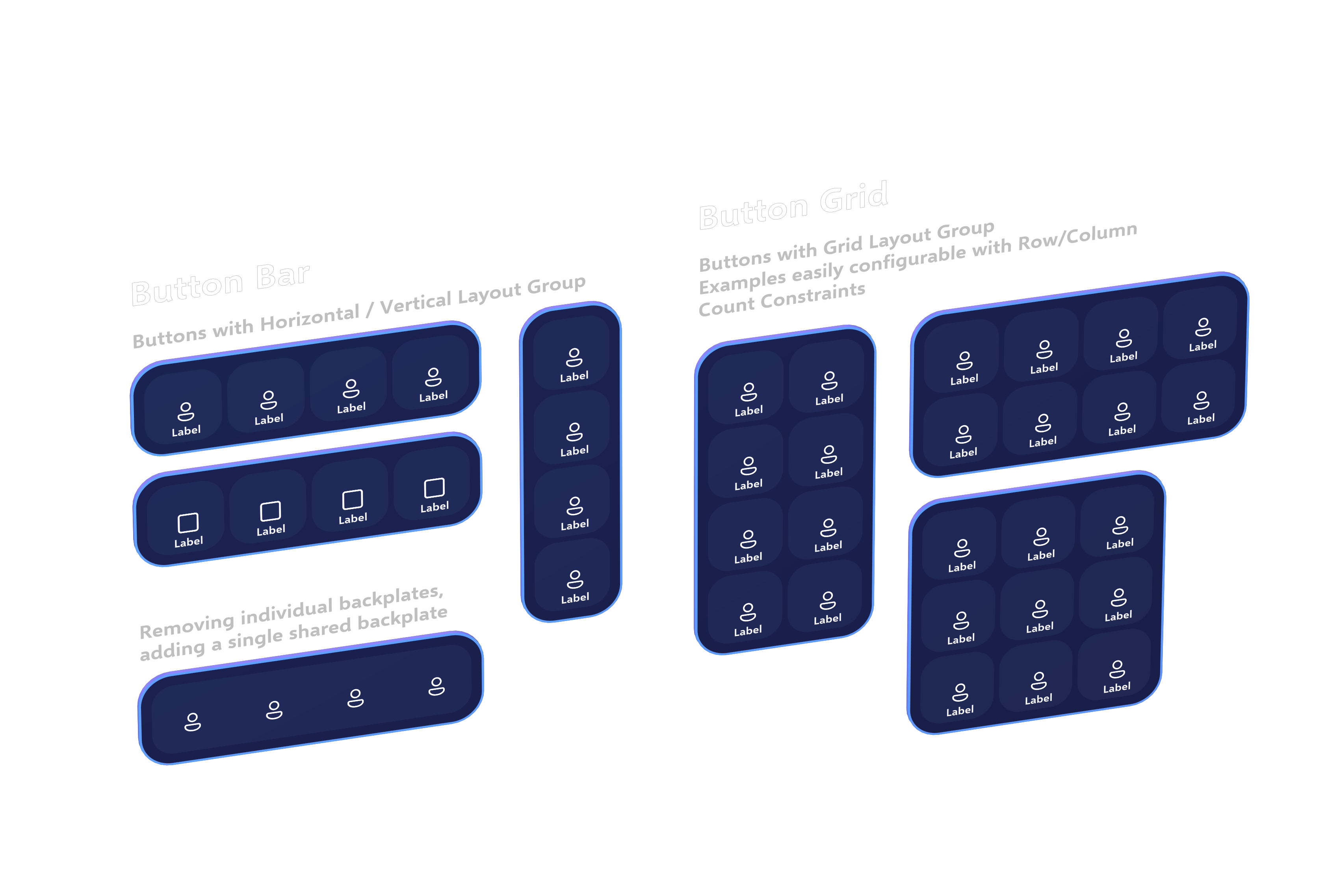 Groupe de boutons