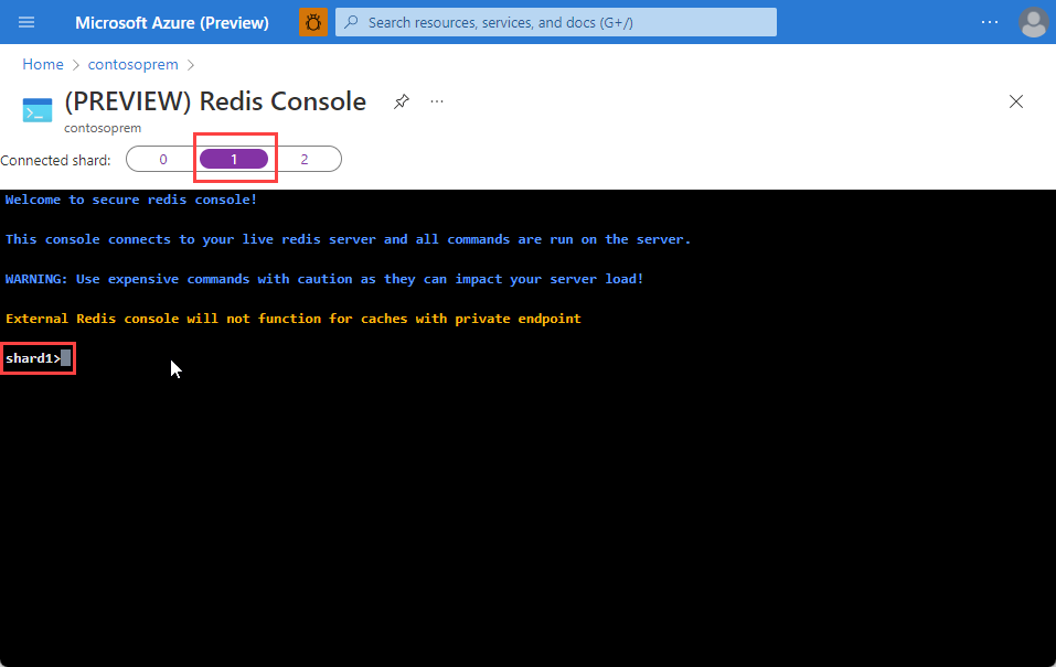 Console Redis