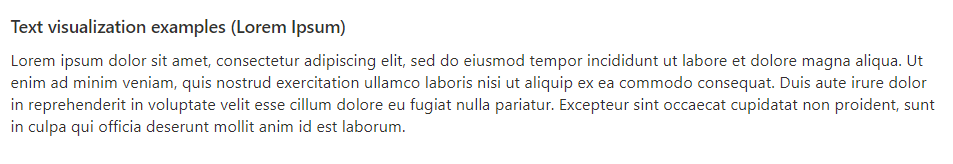 Screenshot che mostra un esempio di visualizzazione di  testo delle cartelle di lavoro di Azure.