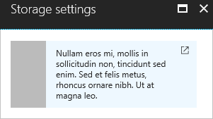 Screenshot dell'elemento dell'interfaccia utente Microsoft.Common.InfoBox che mostra testo o avvisi importanti.