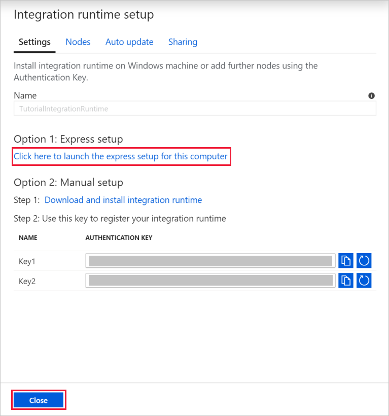 Configurazione del runtime di integrazione