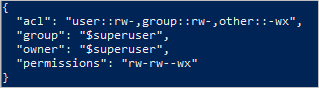 Ottenere l'output ACL 2