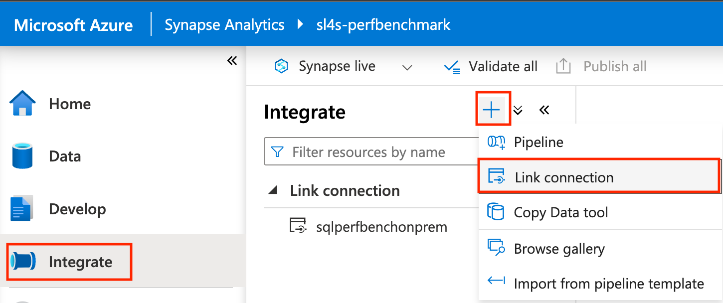 Screenshot che mostra il pulsante 'Collega connessione'.