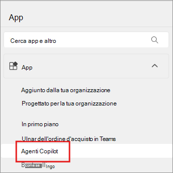 Screenshot della pagina App che mostra la categoria di app di Microsoft Power Platform.