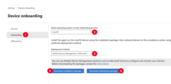 Screenshot della scheda Impostazioni di configurazione Microsoft Intune con tutti i campi popolati.