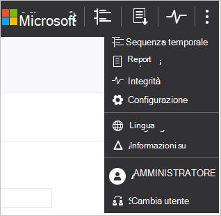 Menu di configurazione ATA.