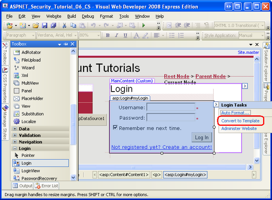 Convertire il controllo di accesso in un modello