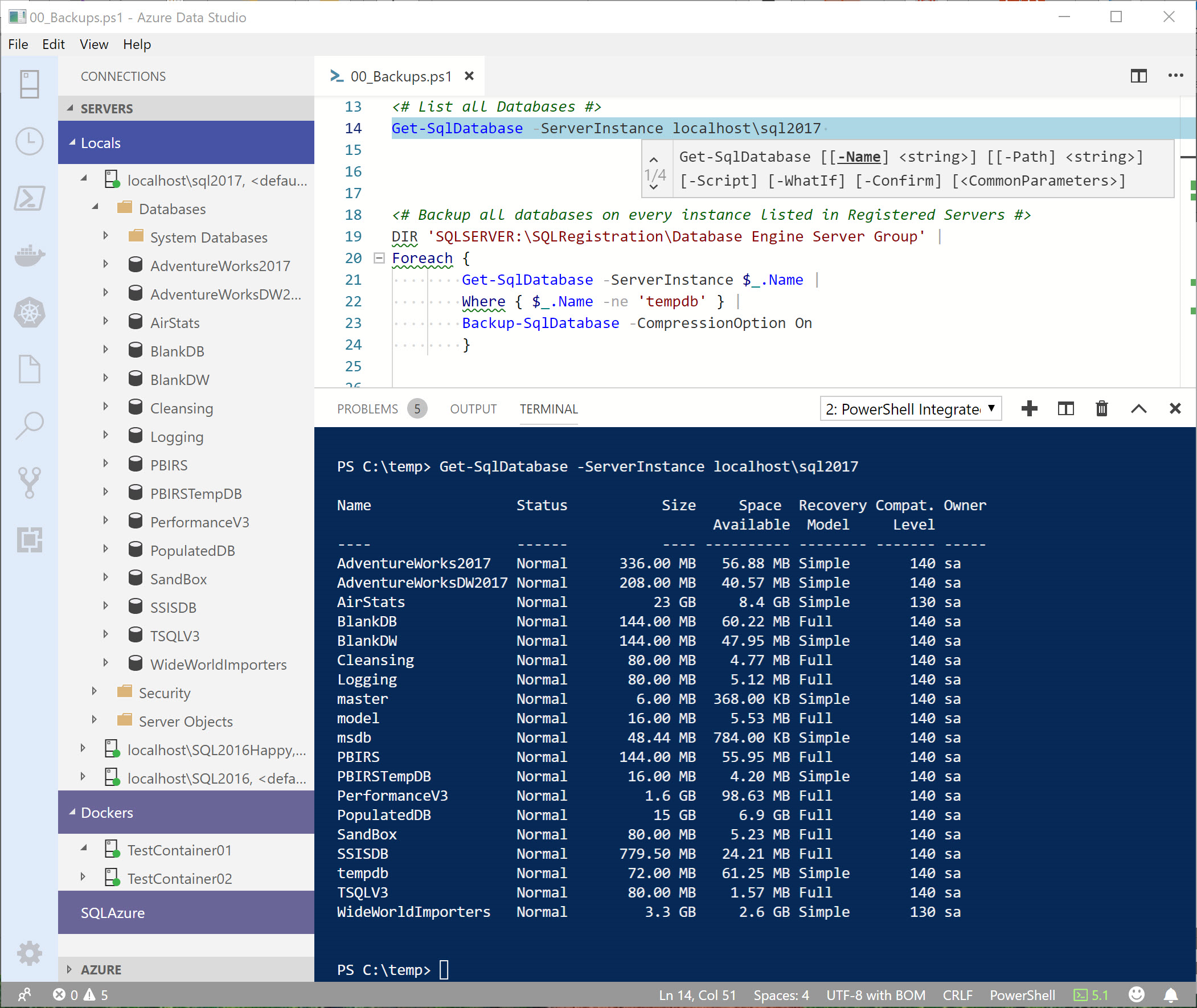 Estensione di PowerShell