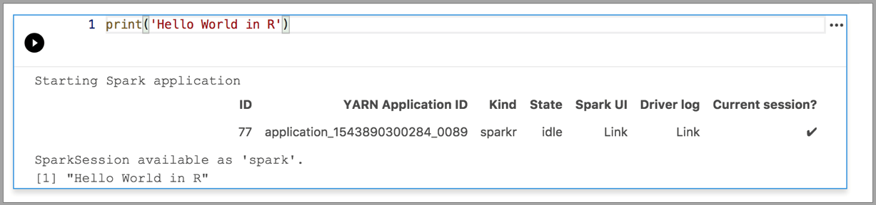 Spark in R