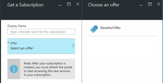 Visualizzare e selezionare le offerte nel portale utenti dell'hub di Azure Stack