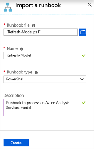 Importare Runbook