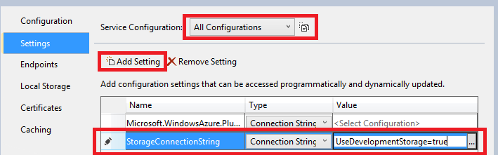 Nuova stringa di connessione