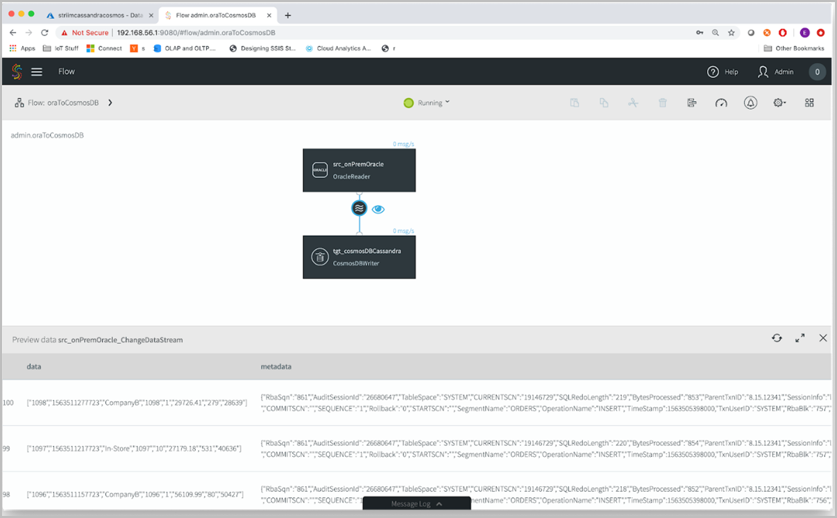 Configurare la pipeline CDC