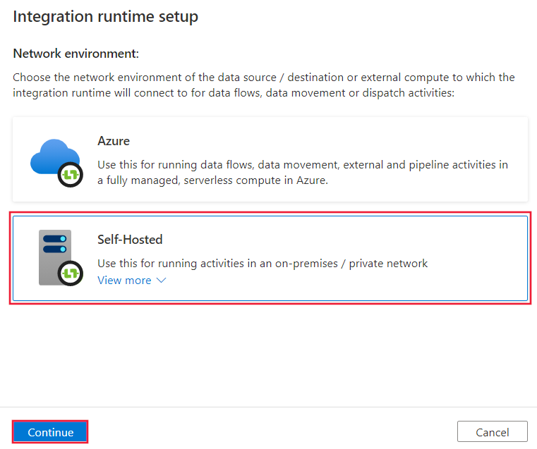 Creare un runtime di integrazione self-hosted