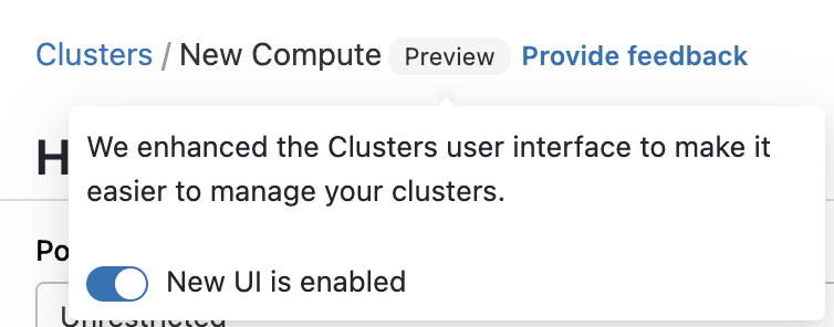 Anteprima cluster