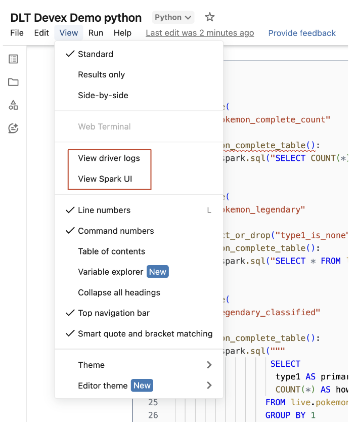 Accedere ai log dei driver e all'interfaccia utente di Spark