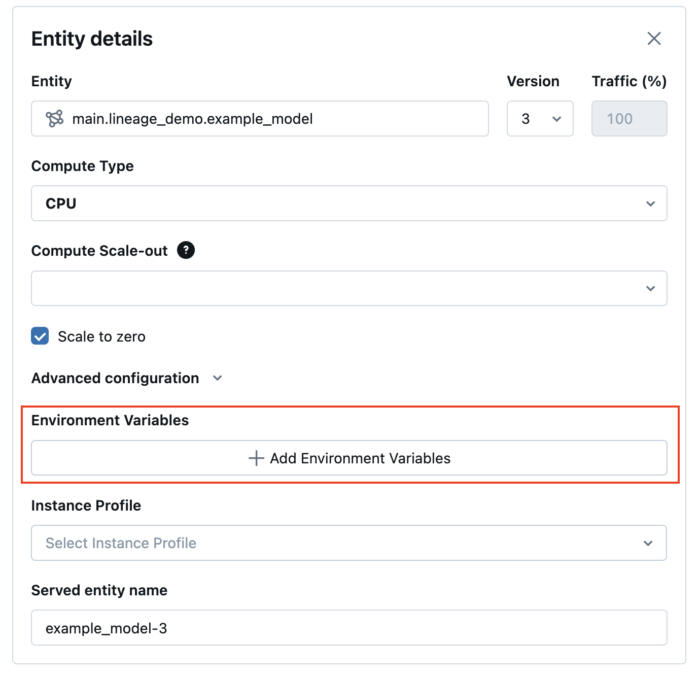 Creare un endpoint di gestione dei modelli