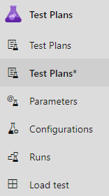 Pagina Nuovo piano di test.