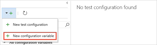 Aggiunta di una nuova variabile di configurazione