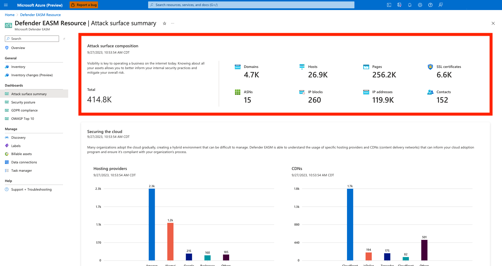 Screenshot della visualizzazione dei dettagli dell'asset dello stesso certificato SSL con scadenza evidenziata.