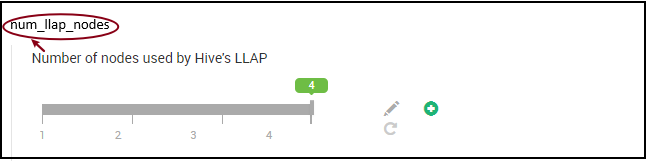 'Numero di nodi per il servizio LLAP'.