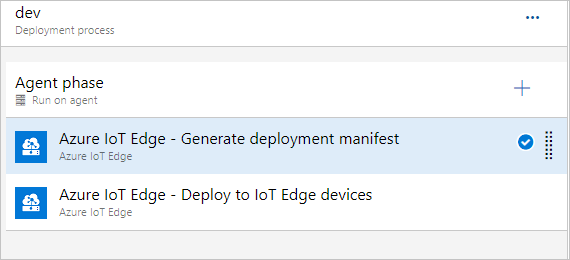 Aggiungere attività di Azure IoT Edge per la fase dev